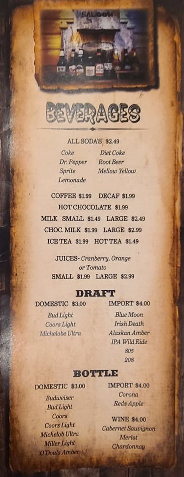 a part of the busters menu